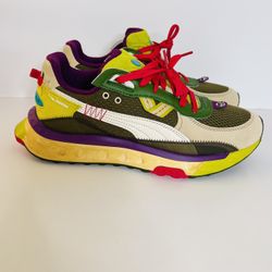  Puma WildRider Last Hunter Sneakers Green/Citron/Beige (383418-01 )Men's.  Brand new without original box  100% authentic  Fast shipping