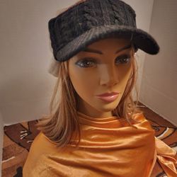 Black And White Winter Visor