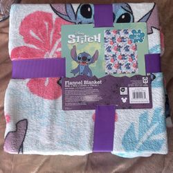 Stitch Flannel Blanket New