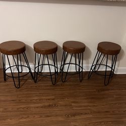 Brown N Black Bar Stools