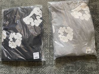 Black and grey denim tears
