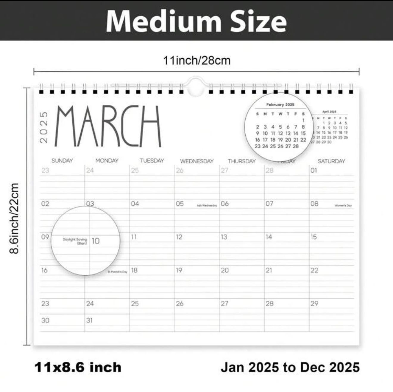 2025 Calendar 