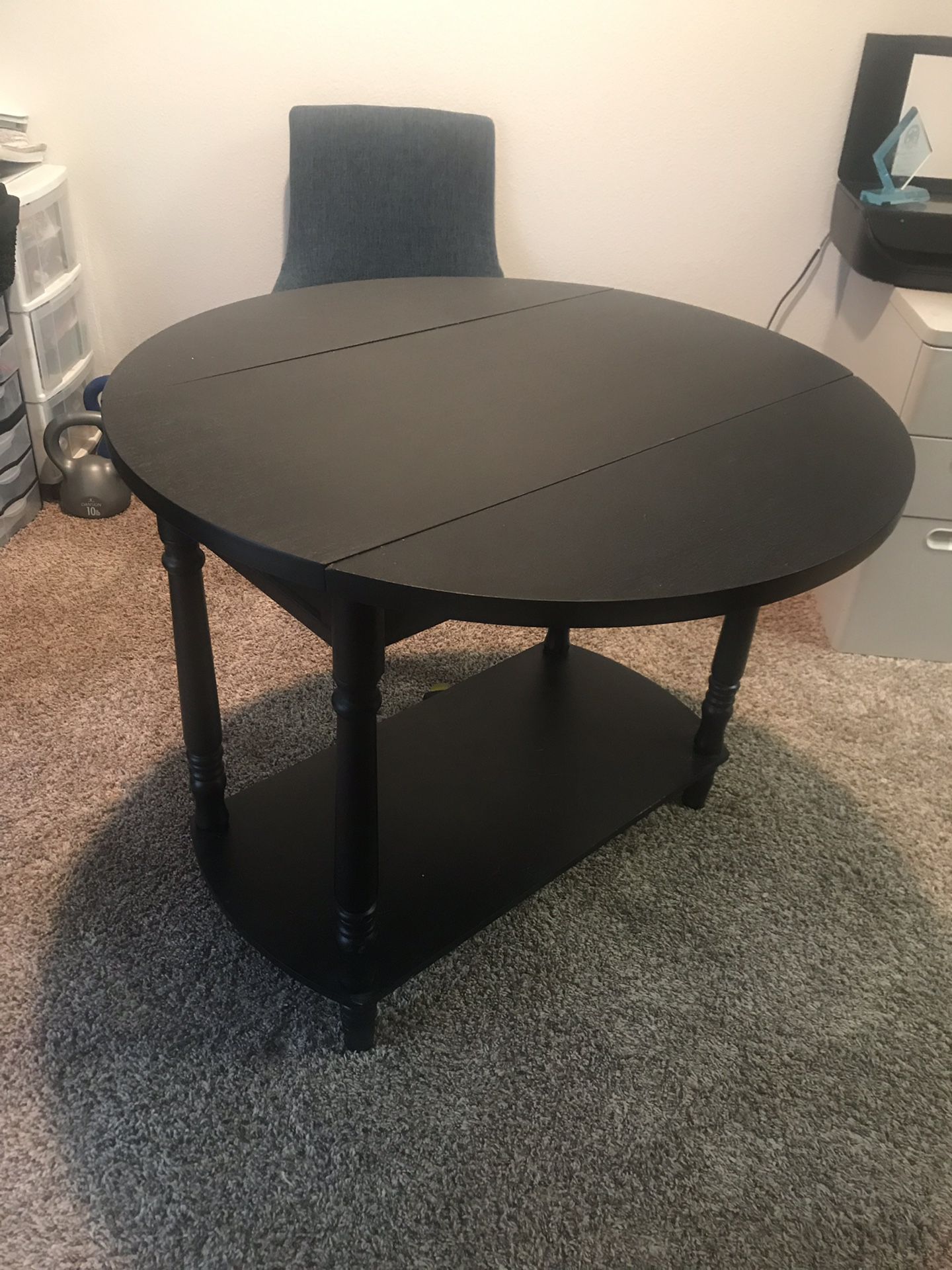 Black small kitchen table