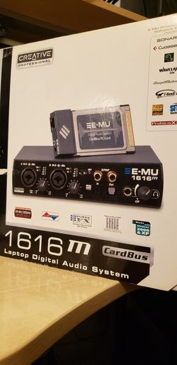 Creative E-MU-1616M Digital Audio System with PCI Sound Card, Manual, In Box