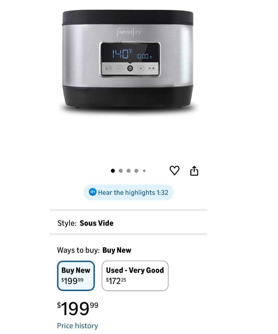 Sous Vide - Dash Chef Series Digital Sous Vide Bath - Sous Vide Machine for Steak, Poultry, Seafood & Vegetables - Includes Vacuum Pump, 10 Bags & Rec