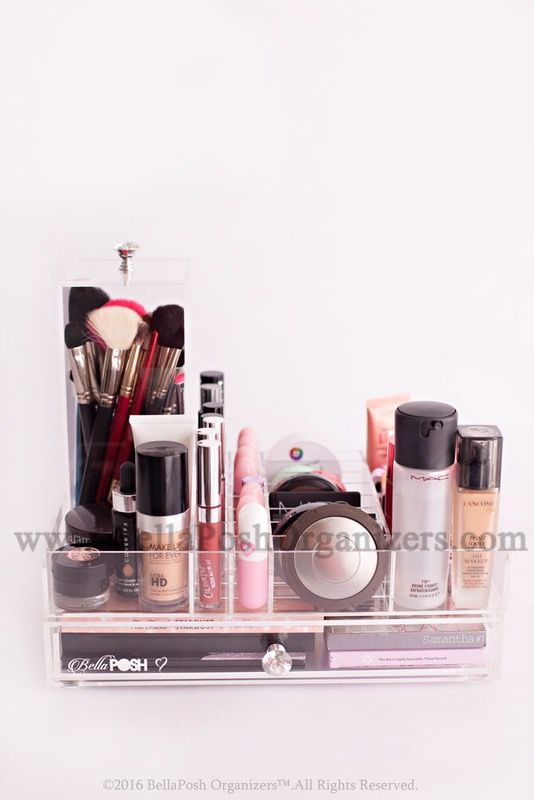 Vanity Tray / Organizer 3 pieces .... acrylic organizer for makeup