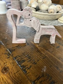 Hand Made Man And Dog Figure 