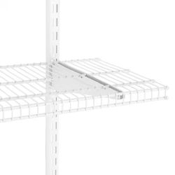 Universal Wire Shelf Silver Closet Storage Shelves 4 shelves 48”x16” & 4 Vertical Rails & 8 Brackets