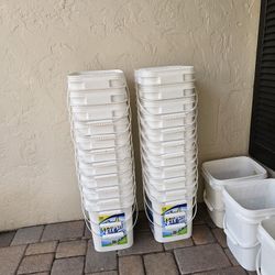 Buckets With Covers 3 For $5.00