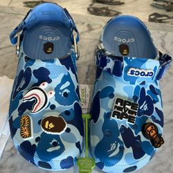 Bape Crocs Blue 12M