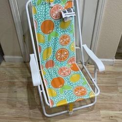 New Folding Backpack Beach Chair Multicolor Fruit Portable Camping