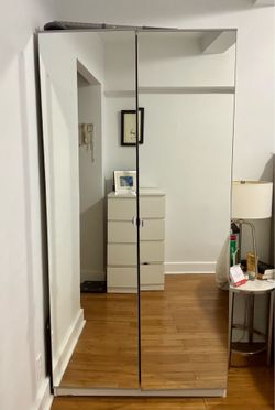 Mirrored Wardrobe Armoire: IKEA Pax Kammartorp