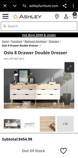 Oslo 8 Drawer Double Dresser Must Sell Today 300