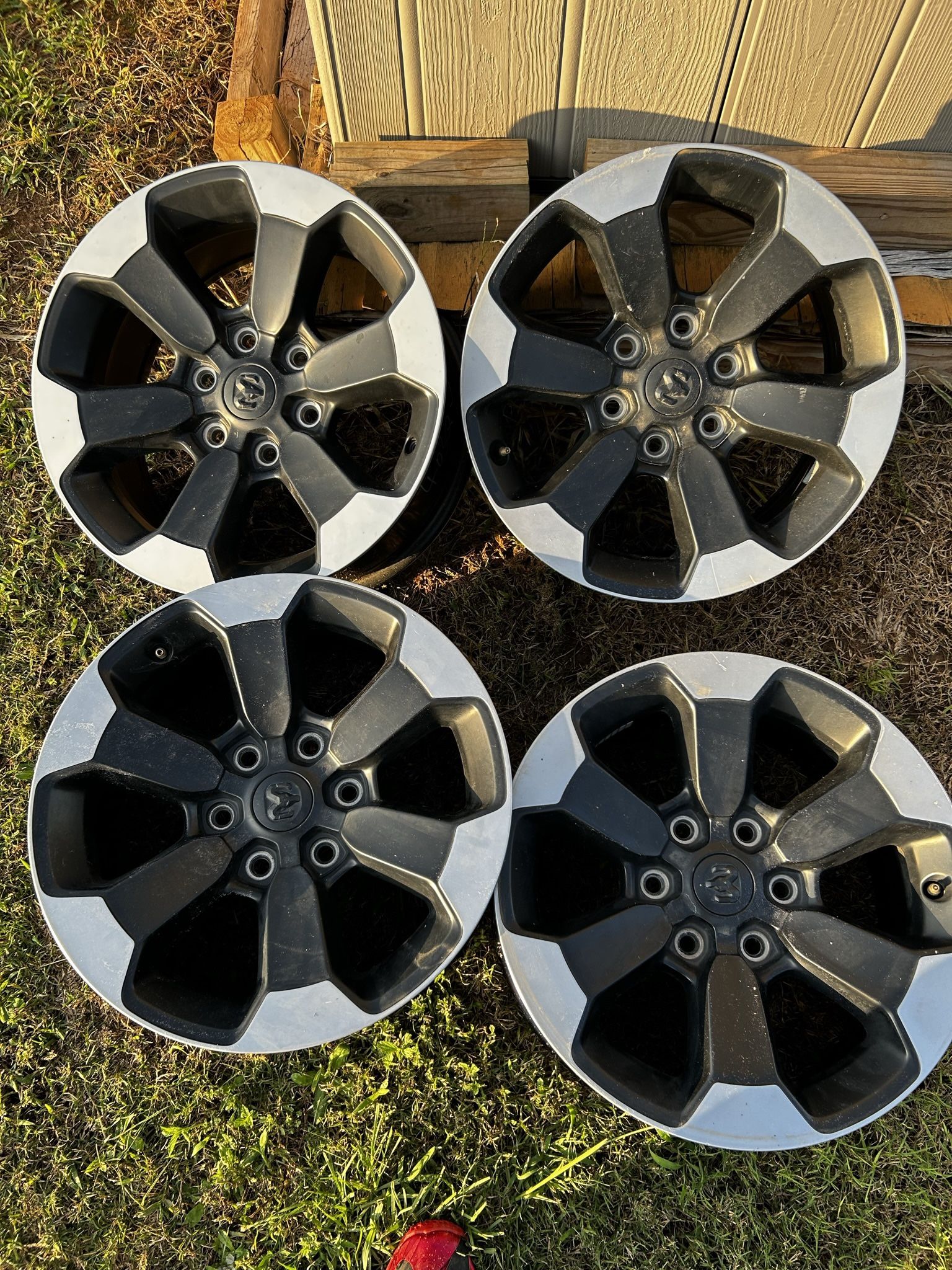 18 INCH WHEEL/RIMS DODGE RAM REBEL 1(contact info removed)-2023 OEM BLACK 5YD44TRMAA