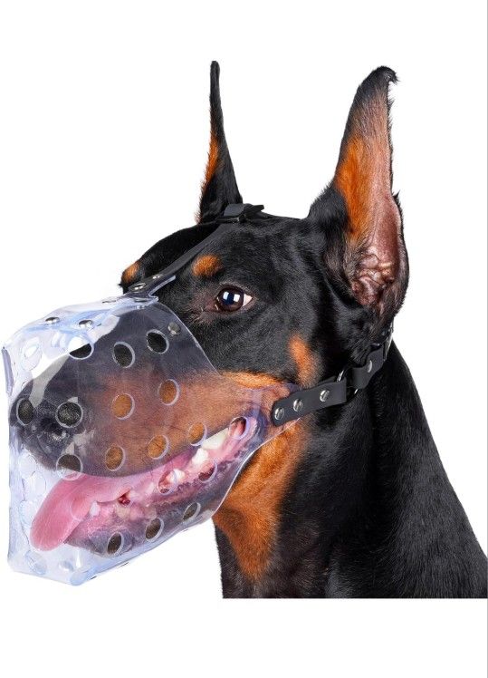 Mayerzon Dog Muzzle, Basket Muzzle for Small Medium Large Sized Dogs, Muzzle for Dogs to Prevent Biting for Grooming Scavenging, Breathable Muzzle for