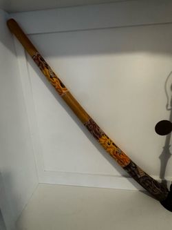 Hand-Painted Wooden Didgeridoo