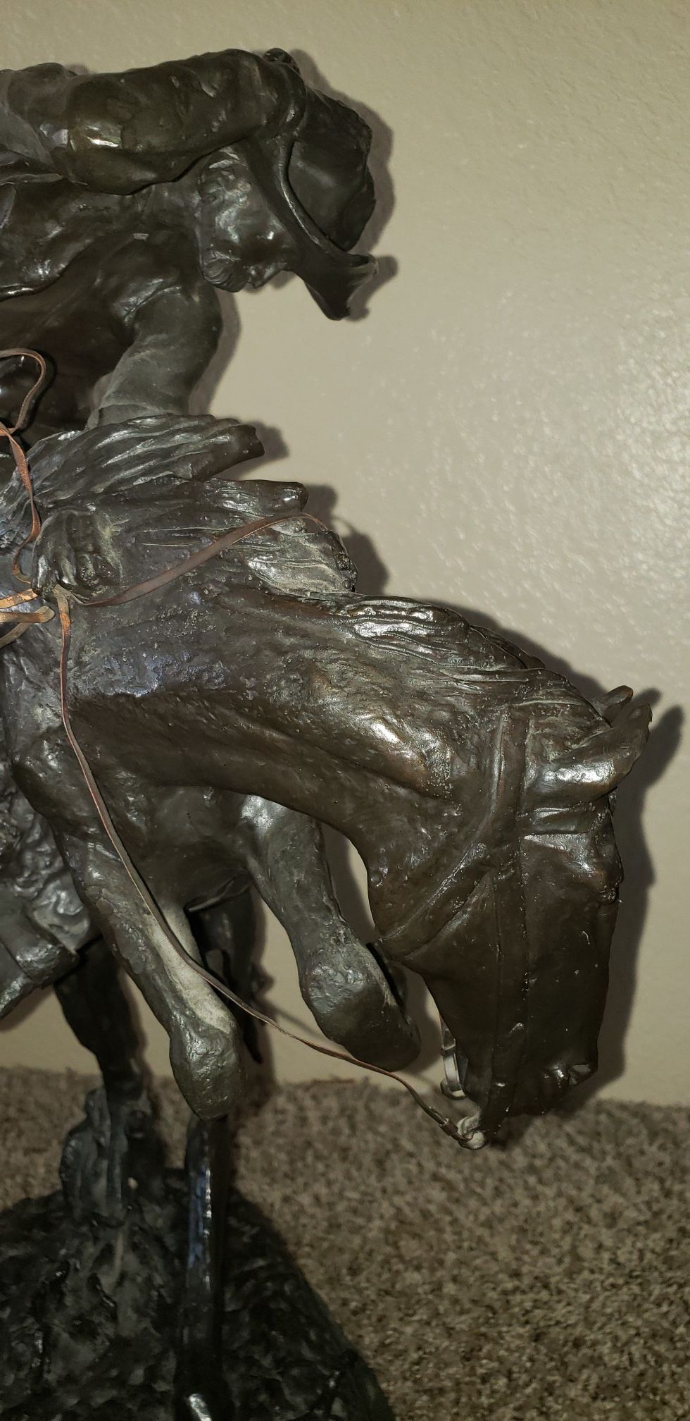 Frederic Remington Rattlesnake Bronze statue