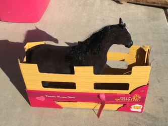 American Girl Sz Horse Velvet Black