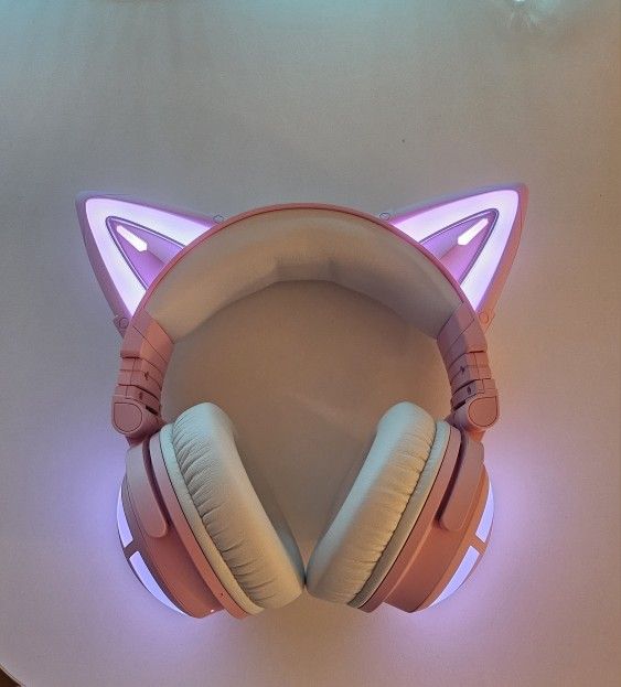 YOWU SELKIRK Pink Cat Headphones