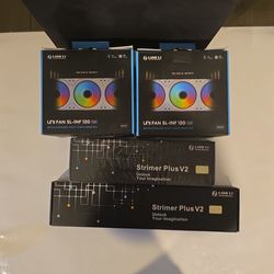 Lian Li RGB Daisy Chain Fans & RGB Strimer Plus V2