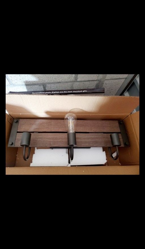 3 Bulb Light Fixture - New -Bulbs Included!!!