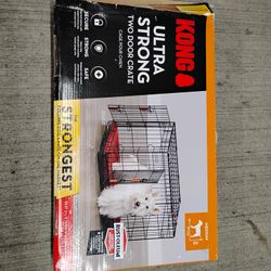 Dog Crates For  Dogs, 31"LX19"WX21"H, Double-Door W/Tray