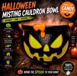 Halloween Misting Cauldron Bowl