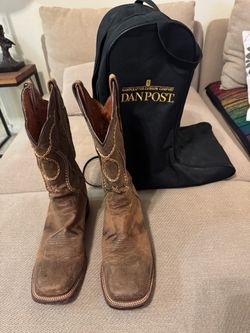 Dan Post Brown Leather Cowboy Boots