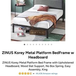 Zinus Korey King Metal Bed Frame