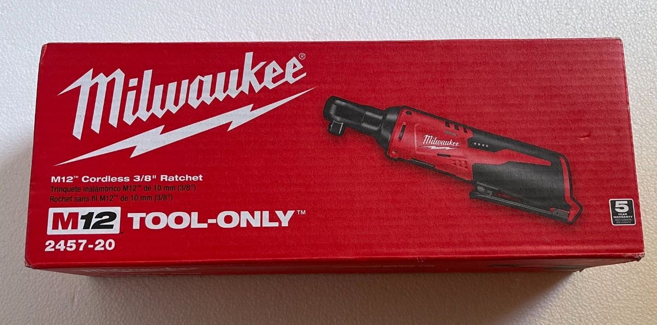 New Milwaukee M12 12-Volt Lithium-Ion Cordless 3/8 in. Ratchet (Tool-Only)