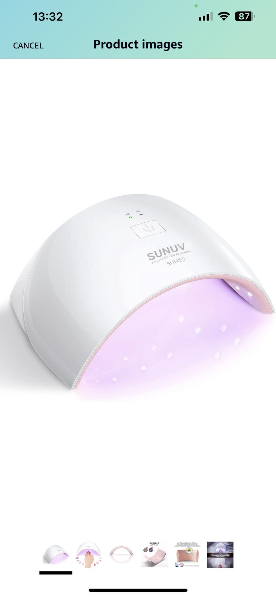 28W UV LED Nail Lamp– UV Light Nails Gel Nail Dryer With Autor Sensor and 2 Timers Professional UV Lamp Gel Nails for Salon and Home Sessions LED Nail