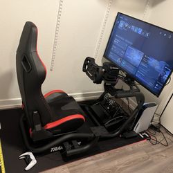 Trak Racer TR8 Pro Racing Sim Cockpit / Seat / Frame + Floor Mat