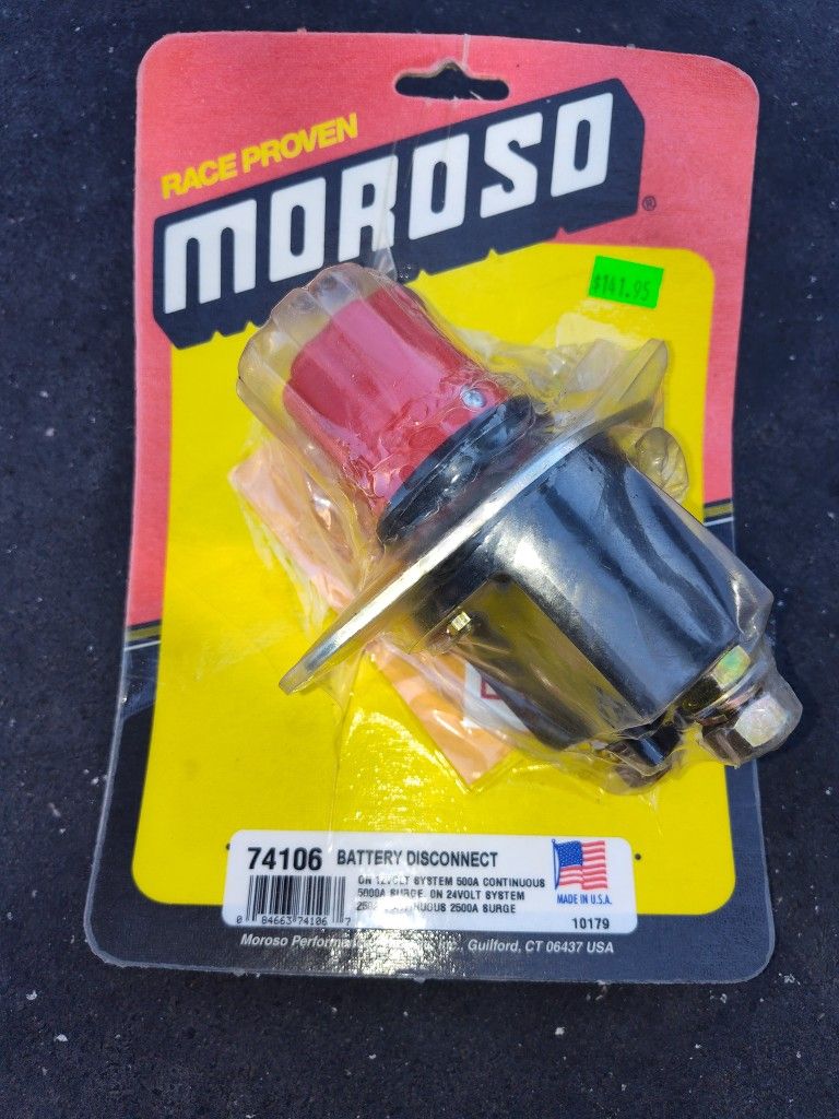 MOROSO BATTERY DISCONNECT FOR $100