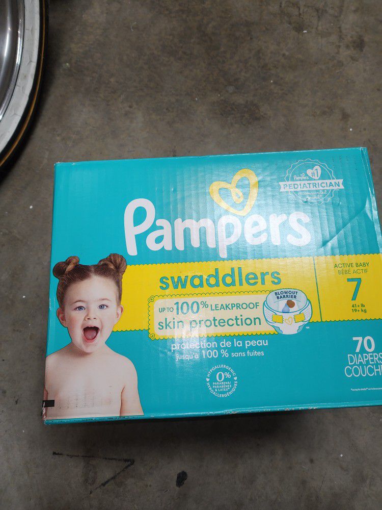 Pampers Swaddlers Active Baby Diapers Size 7 $35