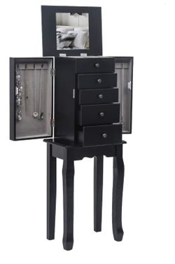 Jewelry Cabinet Black 