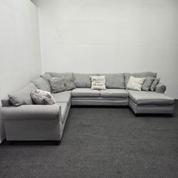 Clean Like New Gray Sofa Couch Sectional - Can Deliver!