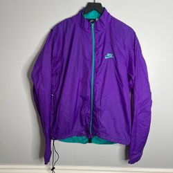 Vintage 90s Nike ACG Windbreaker Jacket Mens Large Purple Teal