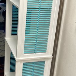 Wood Book Case Shelving Unit