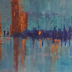 Abstract Urban Landscapes. 16"x 20"
