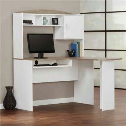L Shaped Desk w Hutch