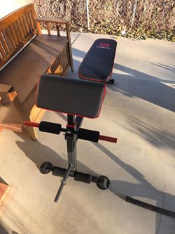 Adjustable weight bench
