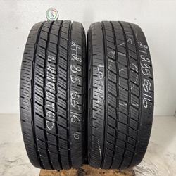 2 Tires 235 65 16 C Cooper Adventurer Ht Like New 