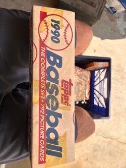 Tops 1990 baseball car box never opened
