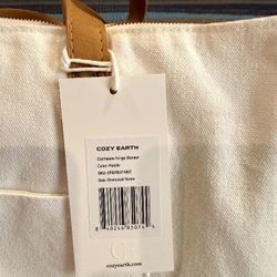 Cozy Earth Cashmere Throw Blanket $598 Retail Brand New Dune Pebble Regular Size and Oversized Throw