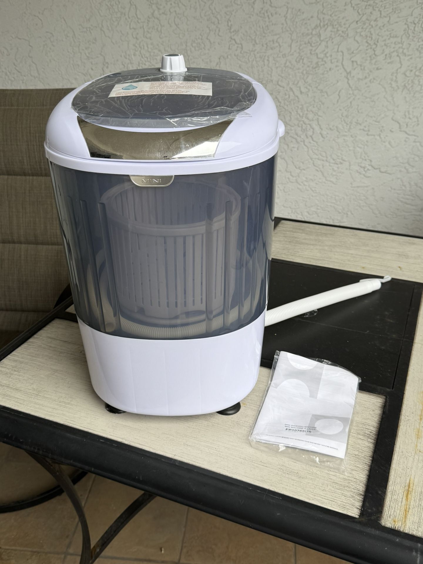 MEDIMALL GX24977-PE, Mini Washer and Spinner Combo, 5.5lbs, Semi-automatic Compact Laundry Apartment Dorm RV Portable Washing Machine, 5.5 LBS Capacit