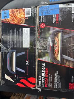 12 in. Portable Propane Gas Outdoor Pizza Oven in Black with Case, Pizza Peel and Pizza Cutter