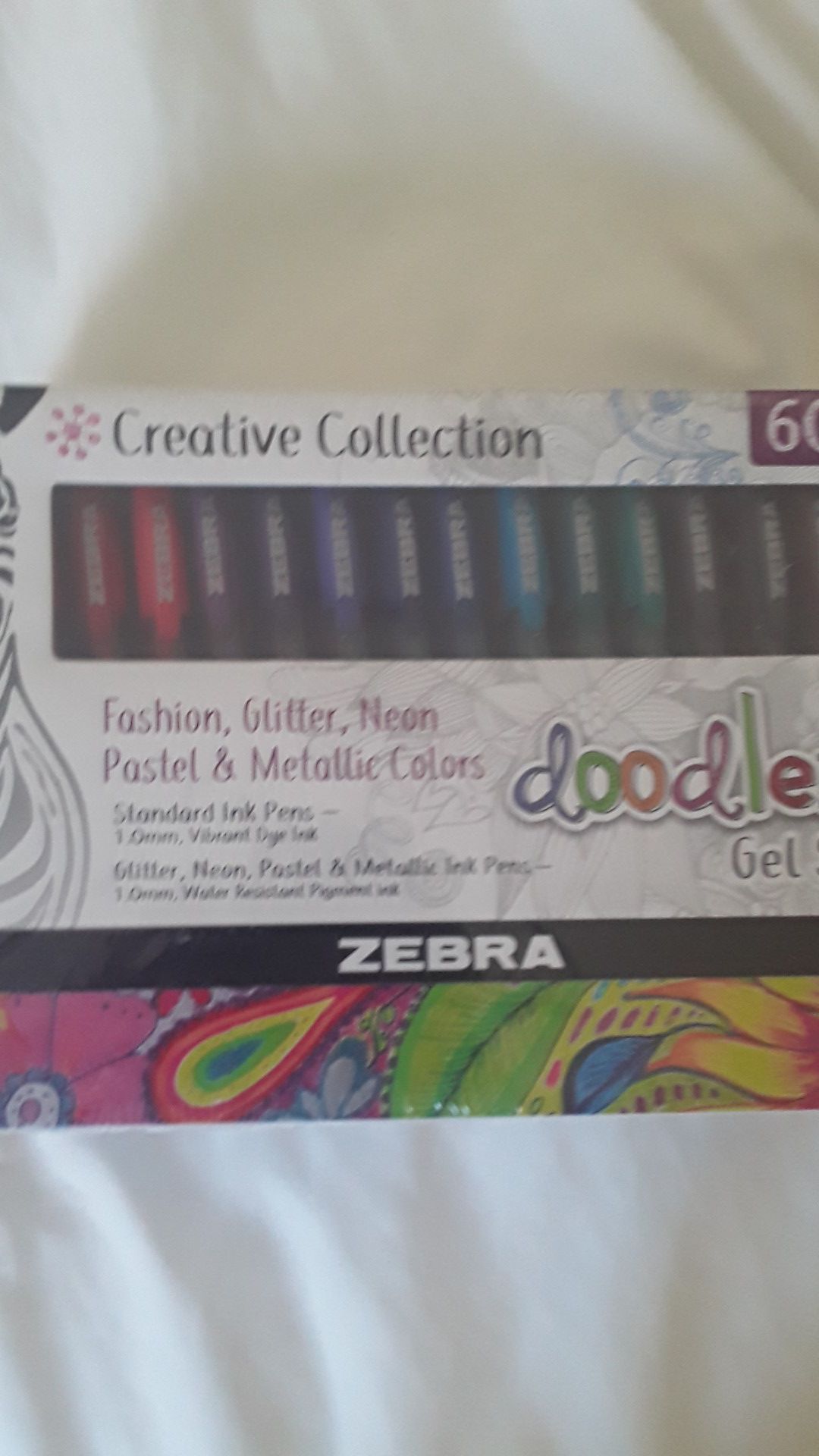 Zebra creative collection 60 count gel stick