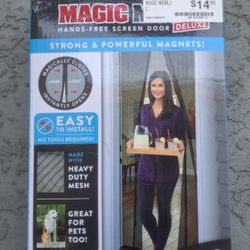 Magic Mesh Magnet Screen Door DELUXE