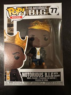 Funko Pop Rocks Notorious B.I.G. with Crown #77