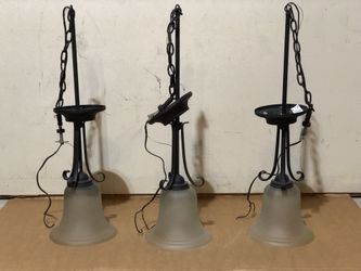 3 Bronze Hanging Pendant Light